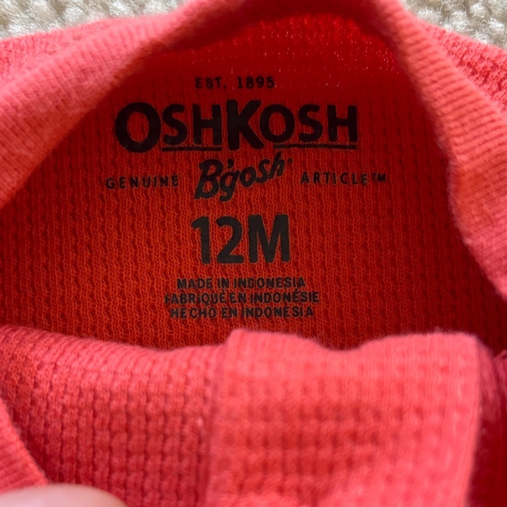 OshKosh B'gosh Bright Long Sleeve Henley - Picture 2 of 4